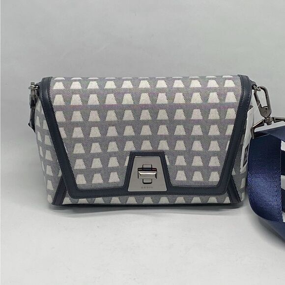 Akris Small Anouk Trapezoid Jacquard Crossbody Bag - Picture 3 of 14